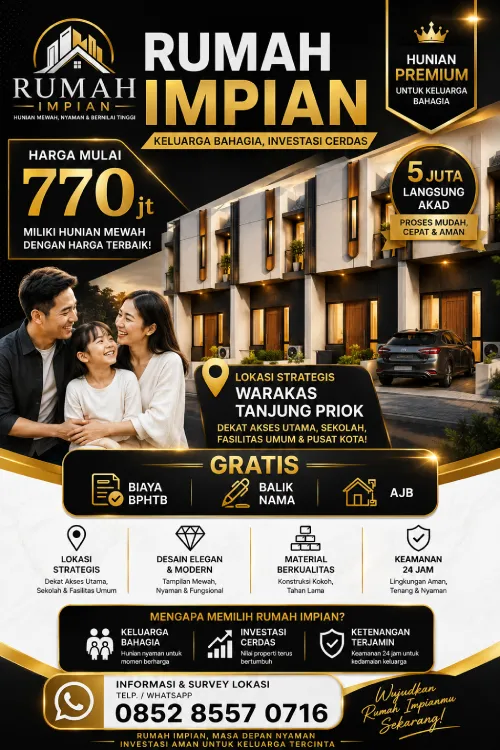 Rumah Impian Warakas Jakarta Utara