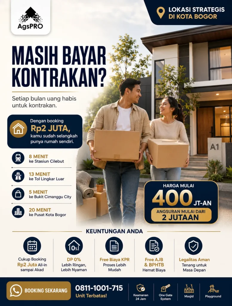 perumahan dekat stasiun cilebut